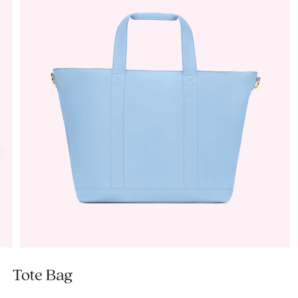 Stoney Clover Lane Blue Tote Bag with Structured Design